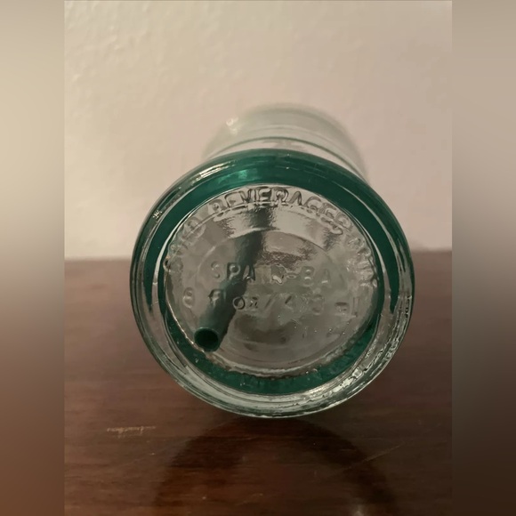 STARBUCKS Recycled Green Glass Tumbler 16 oz Cup Cold To Go Grande Spain w/ lid - Picture 3 of 3